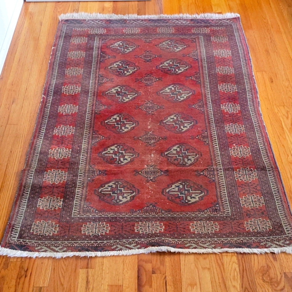 Vintage Red Moroccan Rug